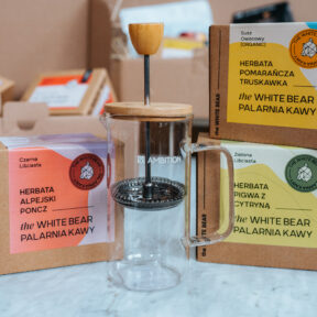 Frenchpress 350 ml + trzy herbaty 100 g