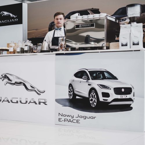degustacja kawy na prezentacji jaguar