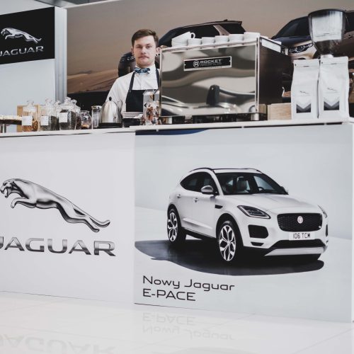 degustacja kawy na prezentacji jaguar